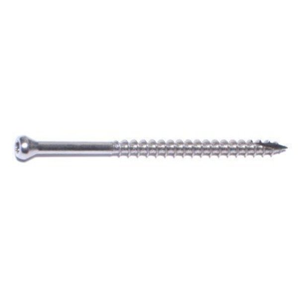 Saberdrive Deck Screw, #9 x 3 in, Stainless Steel, Trim Head, Torx Drive, 93 PK 52517